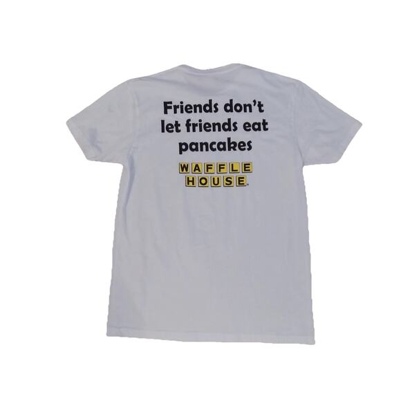 Next Level Apparel Tops - Waffle House t shirt tee Friends Don't Let Friends Eat Pancakes size Large